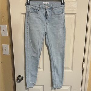 LOFT Light Blue Ankle Skinny Jeans